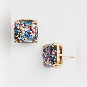 KATE SPADE NEW YORK GLITTER STUD EARRINGS - NWT